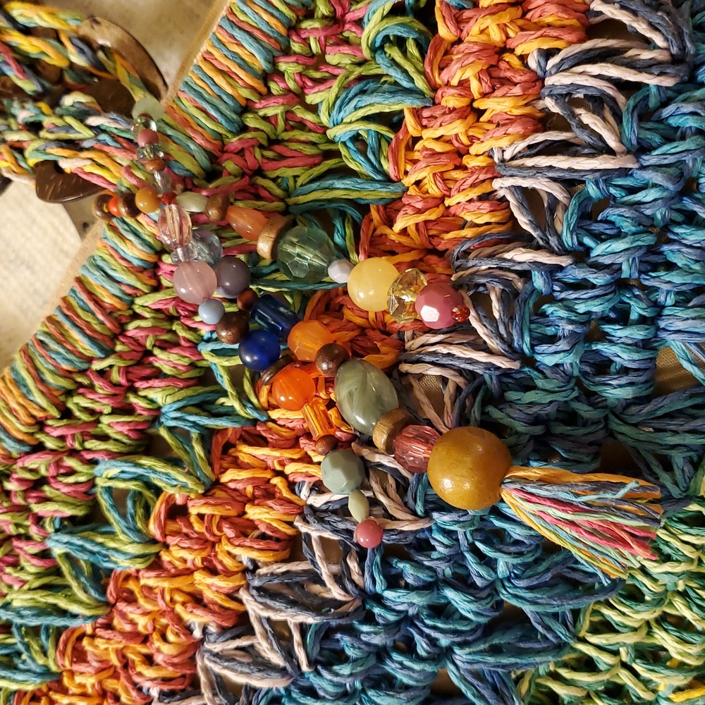 ORVIS Multicolor Woven Shoulder Tote/Bag